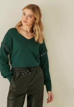 Next Damen Strickpullover - Green