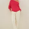 Next Damen OFF THE SHOULDER - Strickpullover - Bright Pink