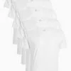 Next Herren 5 PACK - T-Shirt Basic - White