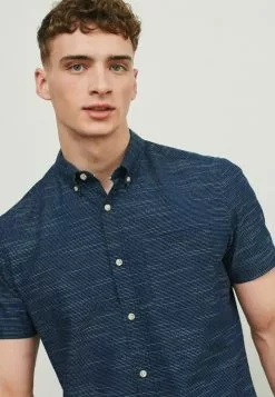 Next SHORT SLEEVE TEXTURED - Hemd - Navy Blue | Herren -Next Großes Kaufhaus bcab4d7f970b4844ac051bcf852ea27a