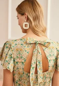 Next Damen TIER - Freizeitkleid - Morris & Co. Ecru White Floral -Next Großes Kaufhaus bd2693e3908847f3a104bc335c3f67fa