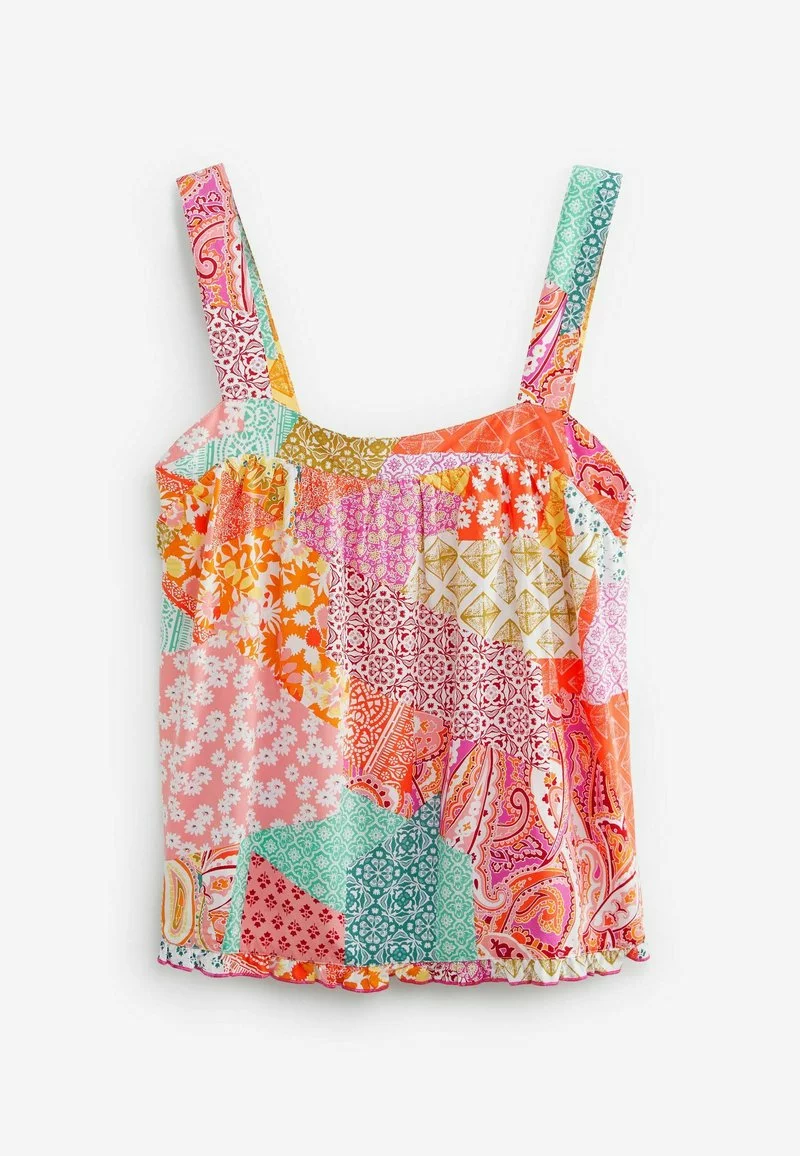 Next Pyjama - Pink Green Patchwork | Damen 6 Next Pyjama - Pink Green Patchwork | Damen – Bild 6