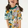 Next FLORAL & CAMO SPLICED - T-Shirt Print - Green | Kinder