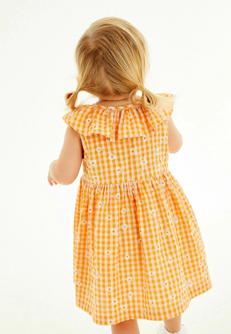 Next Kinder SLEEVELESS FRILL - Freizeitkleid - Yellow 2 Next Kinder SLEEVELESS FRILL - Freizeitkleid - Yellow – Bild 2