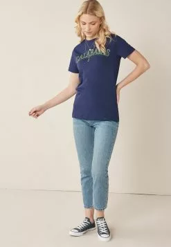 Next Damen T-Shirt Print - Blue 6 Next Damen T-Shirt Print - Blue -Next Großes Kaufhaus bf47b6a6651a48f1b95f69324a3c7e54