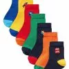 Next Unisex 7 PACK COTTON RICH STRIPE YOUNGER - Socken - Light Red