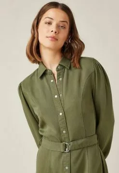 Next Damen LONG SLEEVE - Jeanskleid - Khaki Green Fuller Bust -Next Großes Kaufhaus bfb71c8f64f54794b18ef537d0815222