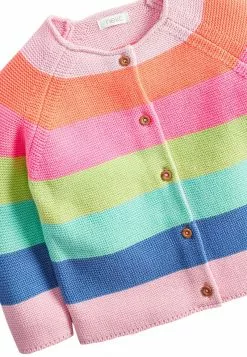 Next MULTI FLURO RAINBOW STRIPE CARDIGAN (3MTHS-7YRS) - Strickjacke - Pink | Kinder -Next Großes Kaufhaus c0a7a823cb6d40a1b212eef46dfa0402