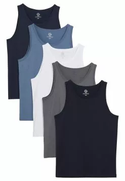 Next Herren FIVE PACK - Nachtwäsche Shirt - Blue