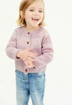 Next CHENILLE - Strickjacke - Purple | Kinder