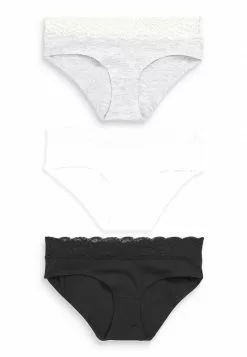 Next Damen TRIM BLEND KNICKERS 3 PACK - Slip - Monochrome