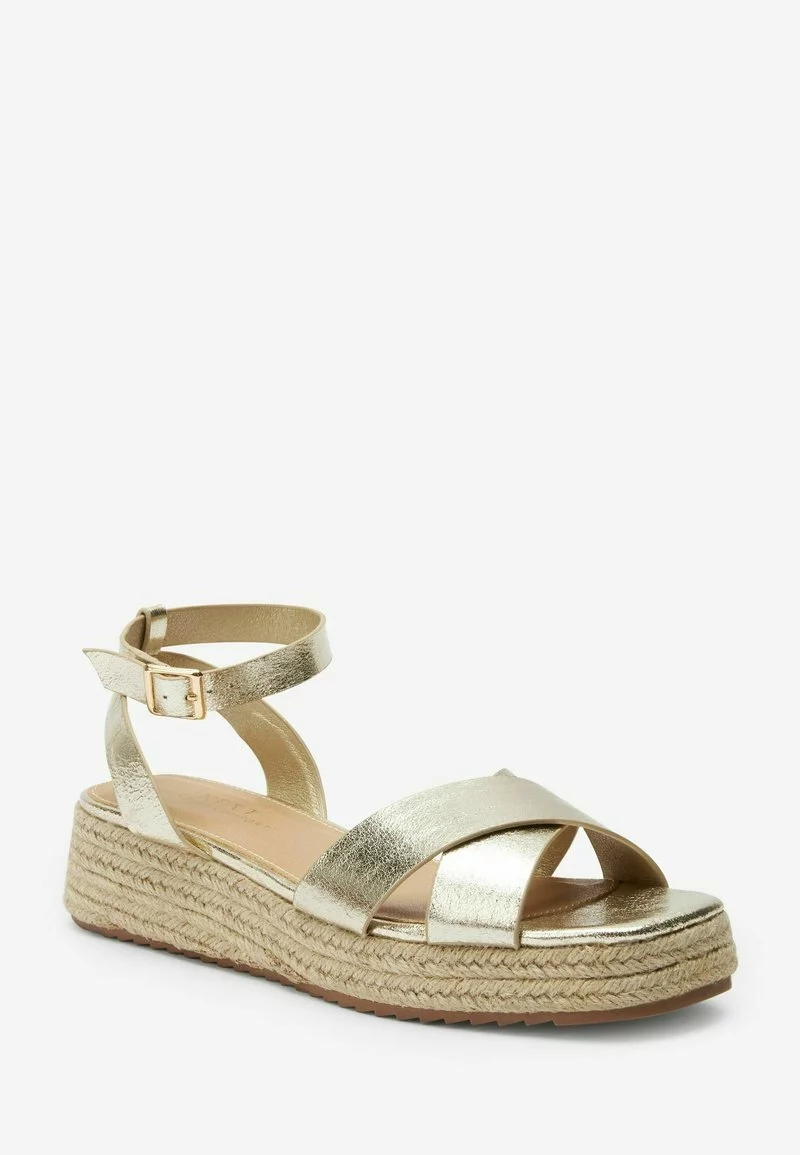 Next Damen FOREVER COMFORT CROSSOVER - Espadrille - Gold 2 Next Damen FOREVER COMFORT CROSSOVER - Espadrille - Gold – Bild 2