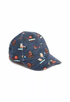 Next Kinder Cap - Navy Blue Digger Print