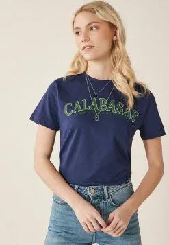 Next T-Shirt Print - Blue | Damen