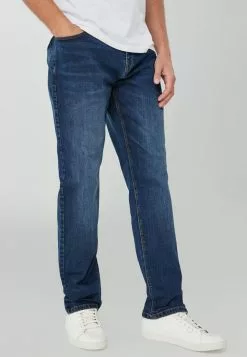 Next Herren Jeans Straight Leg - Blue