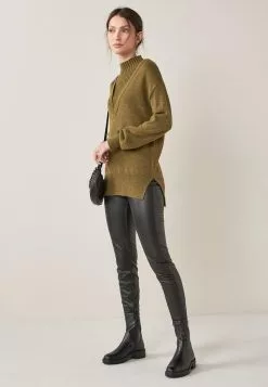 Next Damen Strickpullover - Khaki
