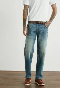 Next Herren Jeans Straight Leg - Blue Tint