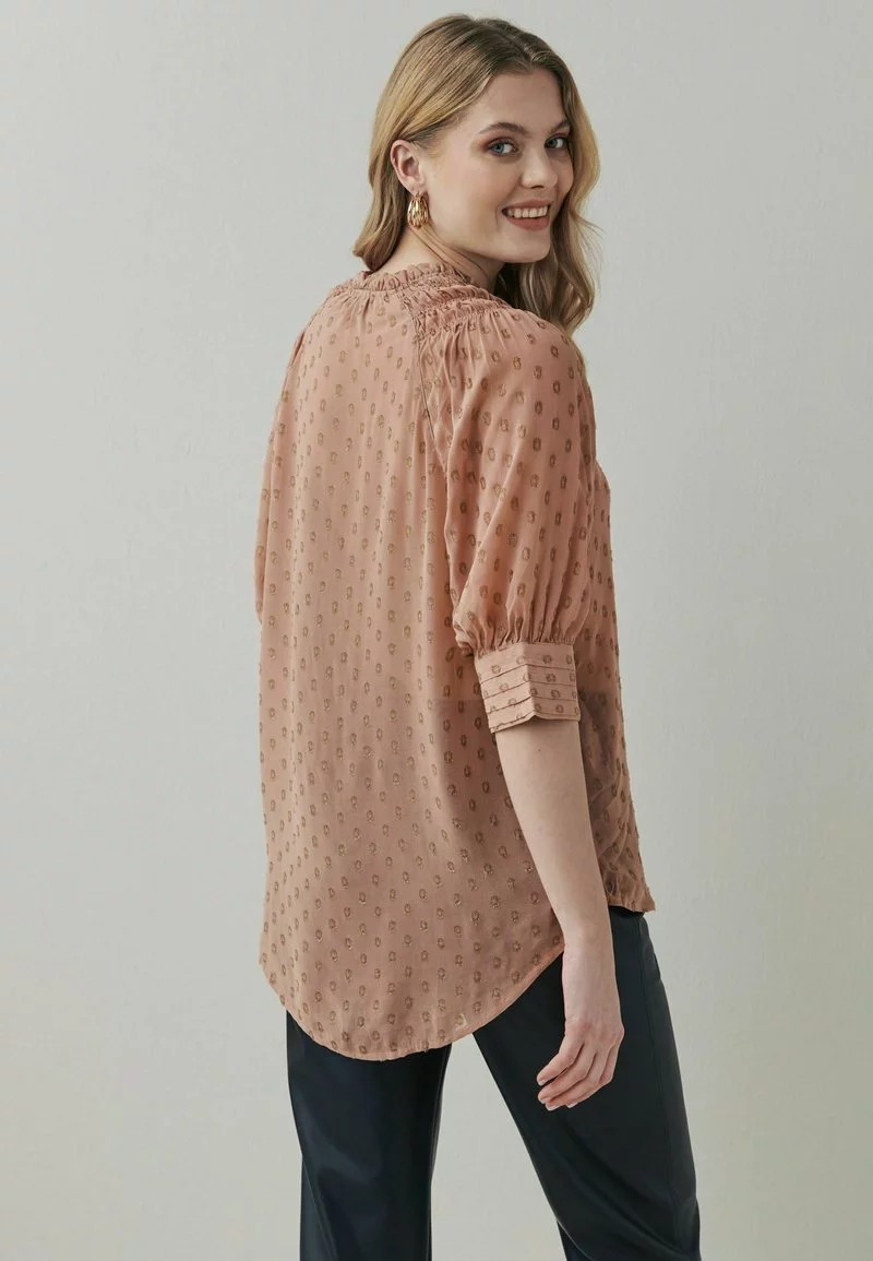 Next Damen Hemdbluse - Blush Pink Gold 2 Next Damen Hemdbluse - Blush Pink Gold – Bild 2