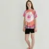 Next Kinder TIE DYE SLOGAN - T-Shirt Print - Pink