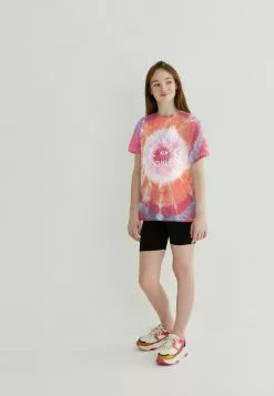 Next Kinder TIE DYE SLOGAN - T-Shirt Print - Pink