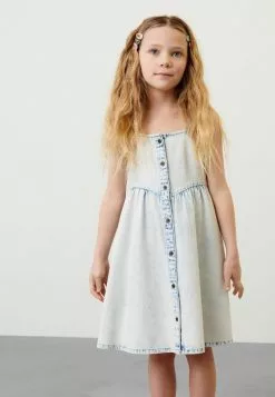 Next Kinder BUTTON - Freizeitkleid - Blue Denim -Next Großes Kaufhaus c6aeaaf16dab41088bcb3f5d177063eb