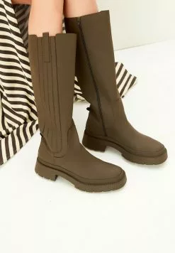 Next Damen CHUNKY - Stiefel - Khaki
