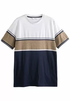 Next Herren BLOCKED - T-Shirt Print - Ecru White Navy Blue Textured 7 Next Herren BLOCKED - T-Shirt Print - Ecru White Navy Blue Textured -Next Großes Kaufhaus c7204eaa6a9a47e78e0bc3fbd1914d8c