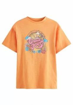 Next T-Shirt Print - Orange Happy Slogan | Kinder -Next Großes Kaufhaus c7cdf9ba5f154cbfbc26cb43b318bbae