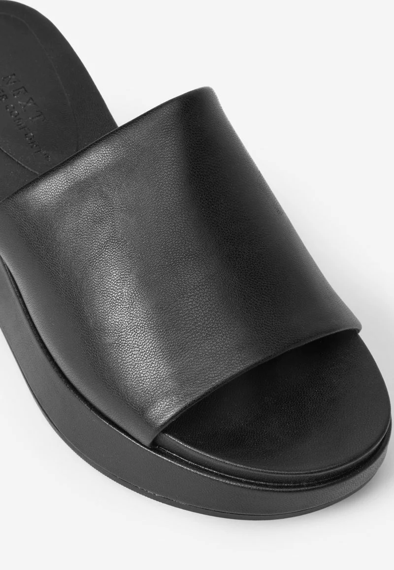 Next Damen Pantolette Flach - Black 4 Next Damen Pantolette Flach - Black – Bild 4