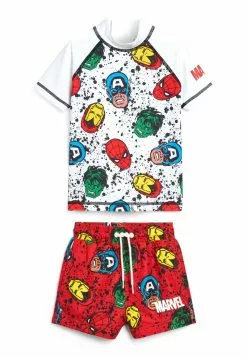 Next Unisex MICKEY MOUSE SET - Badeshorts - Mottled Red