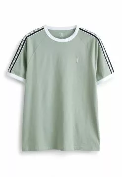 Next Herren BLOCKED - T-Shirt Print - Sage Green Tape -Next Großes Kaufhaus c94644db99a34b498712897bd5a8cae7