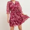 Next Damen TIERED - Freizeitkleid - Pink Spliced Floral