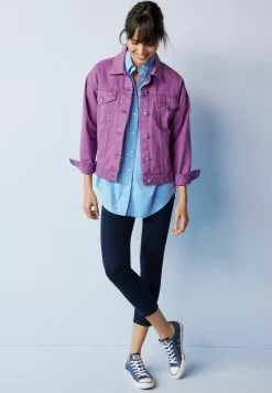 Next Damen OVERSIZED - Jeansjacke - Purple