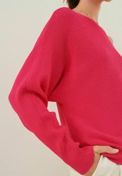 Next Damen OFF THE SHOULDER - Strickpullover - Bright Pink -Next Großes Kaufhaus cbd198daffe642289a7bf6abfea41abc