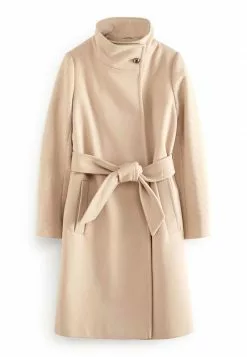 Next Damen STUDDED SLEEVE FUNNEL - Trenchcoat - Neutral