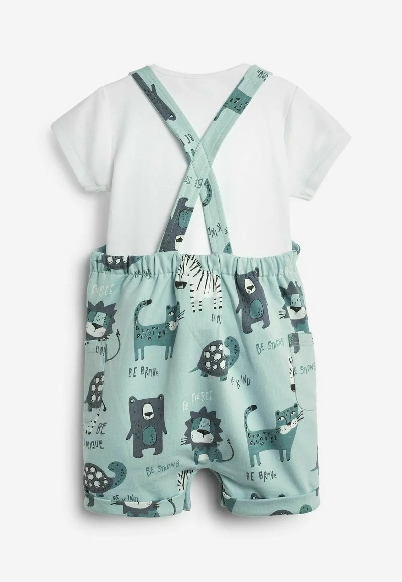 Next Kinder SET - Latzhose - Blue Animal 2 Next Kinder SET - Latzhose - Blue Animal – Bild 2