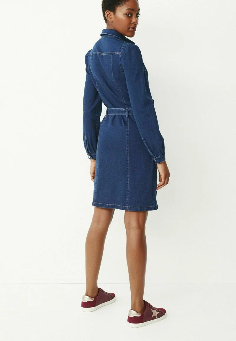 Next Damen LONG SLEEVE - Jeanskleid - Dark-blue Denim 2 Next Damen LONG SLEEVE - Jeanskleid - Dark-blue Denim – Bild 2