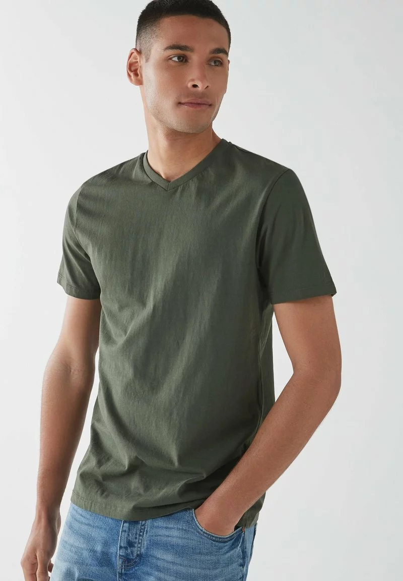 Next Herren T-Shirt Basic - Green 1 Next Herren T-Shirt Basic - Green
