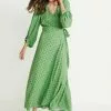 Next Damen Maxikleid - Green Print