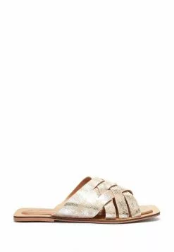 Next Damen TOE SLOTTED - Pantolette Flach - Silver