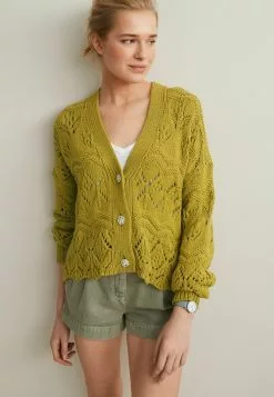 Next Strickjacke - Olive Green | Damen