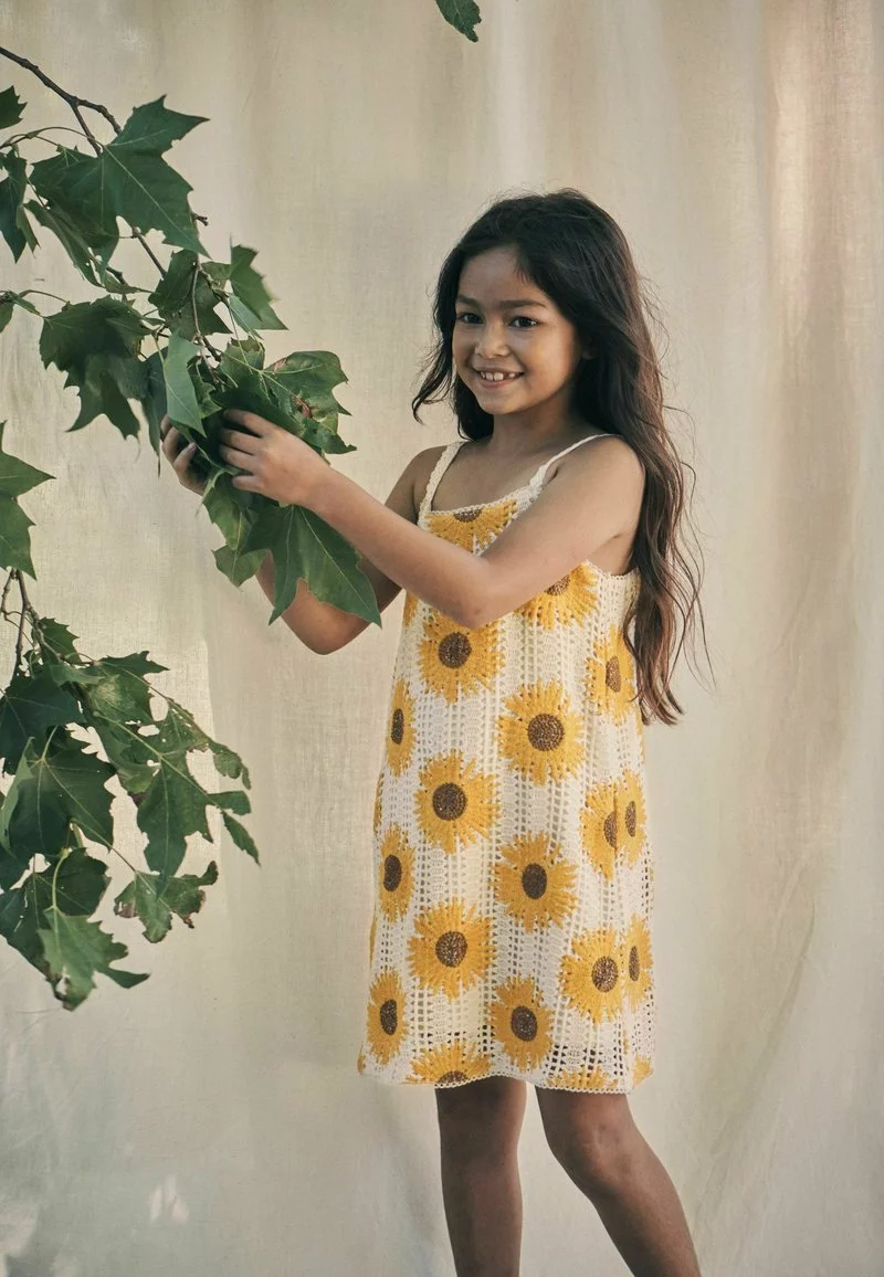 Next Kinder Freizeitkleid - Yellow Sunflower 1 Next Kinder Freizeitkleid - Yellow Sunflower