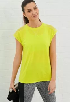 Next Damen SHOULDER - T-Shirt Print - Yellow