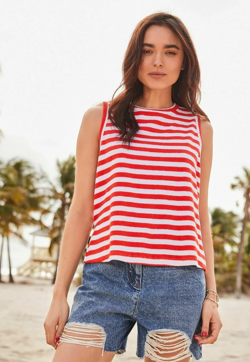 Next Damen Top - White. Red 2 Next Damen Top - White. Red – Bild 2