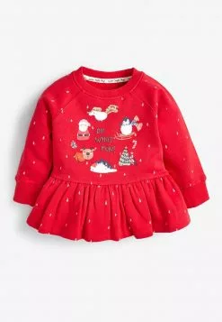 Next Kinder CHRISTMAS PEPLUM - Sweatshirt - Red