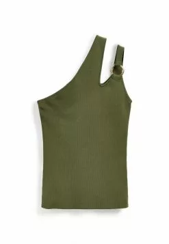Next Damen CUT OUT DETAIL ASYMMETRIC TOP - Bluse - Khaki -Next Großes Kaufhaus d0aa33148a1e4000bbdb1cd1aed6b854