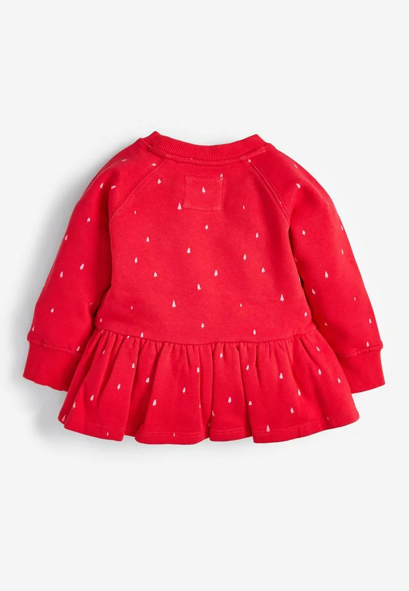 Next Kinder CHRISTMAS PEPLUM - Sweatshirt - Red 2 Next Kinder CHRISTMAS PEPLUM - Sweatshirt - Red – Bild 2