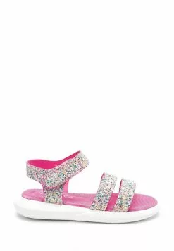 Next Kinder MEMORY FOAM SPORTY - Riemensandalette - Pink Rainbow Glitter