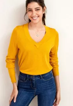 Next Damen Strickpullover - Ochre