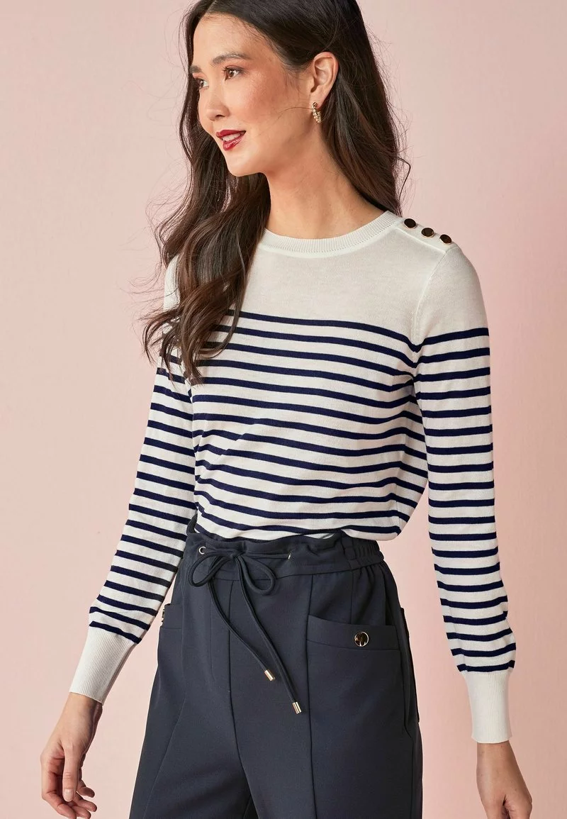 Next Damen BUTTON DETAIL LIGHTWEIGHT - Strickpullover - Light Blue 3 Next Damen BUTTON DETAIL LIGHTWEIGHT - Strickpullover - Light Blue – Bild 3